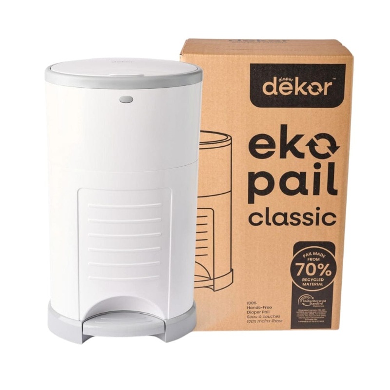 Dekor Eko Classic Diaper Pail – White