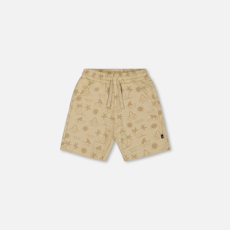 Deux Par Deux French Terry Shorts – Shark 2 SHARK & WAVES