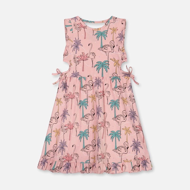 Deux Par Deux Jersey Dress with Cut Outs – Flamingos 5 FLAMINGOS