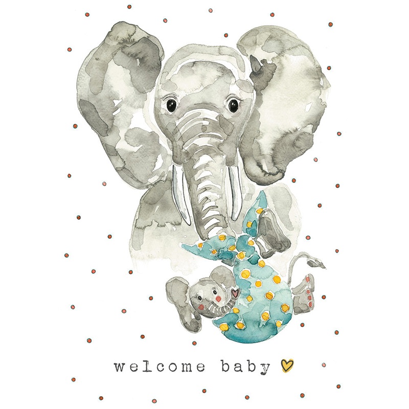 Stephanie Reniere Illusrtation Cards – Elias/ Welcome Baby