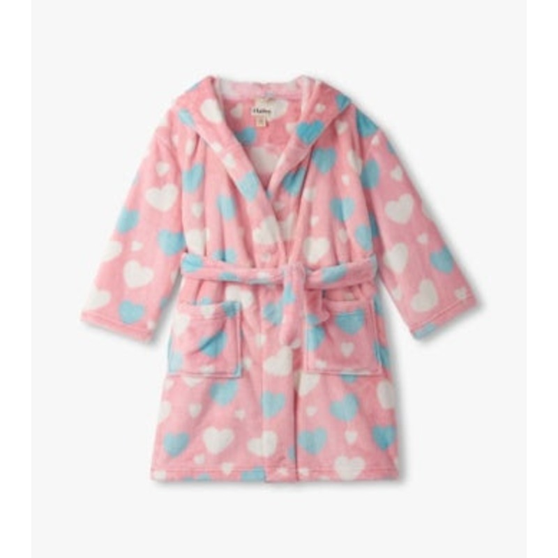 Hatley Fuzzy Fleece Robe – Big Hearts Small (2/3)