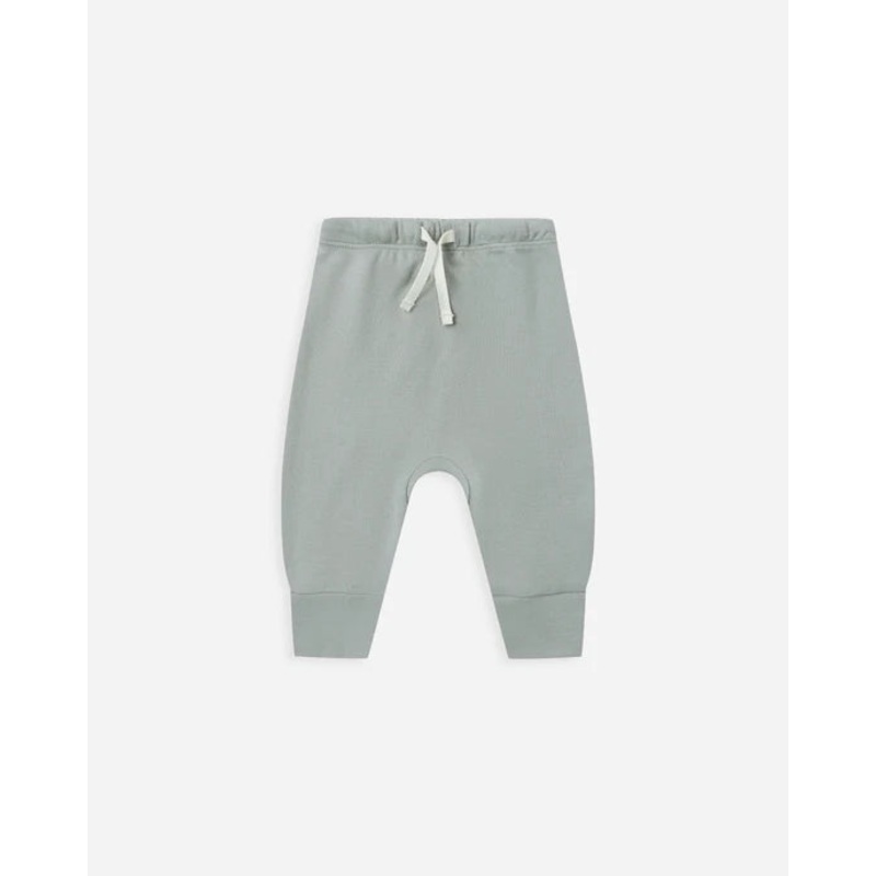 Quincy Mae Drawstring Pants – Steel Blue 0-3 months