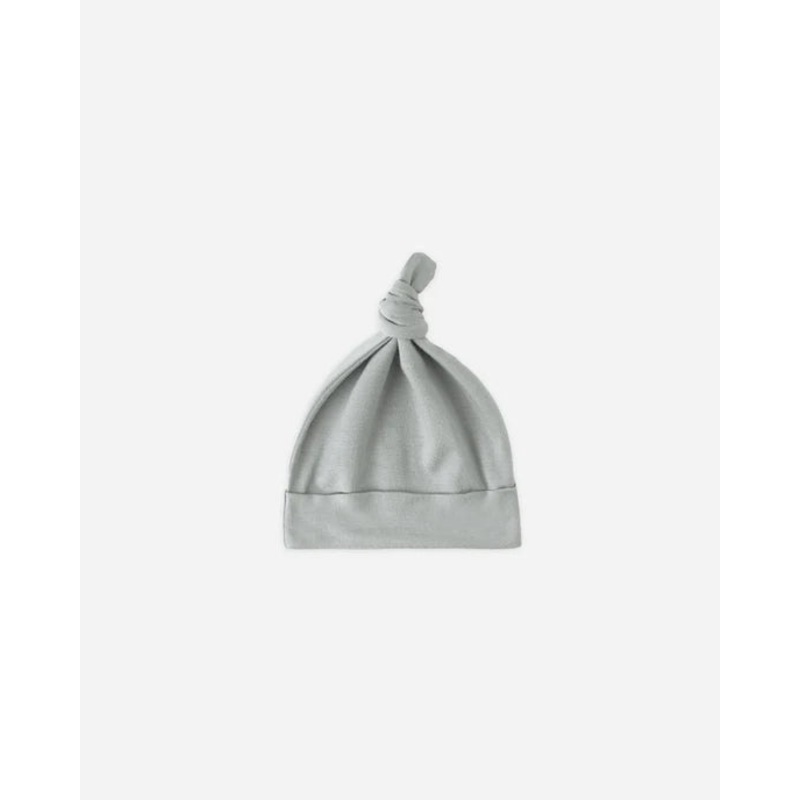 Quincy Mae Knotted Baby Hat – Steel Blue 0-6 Months