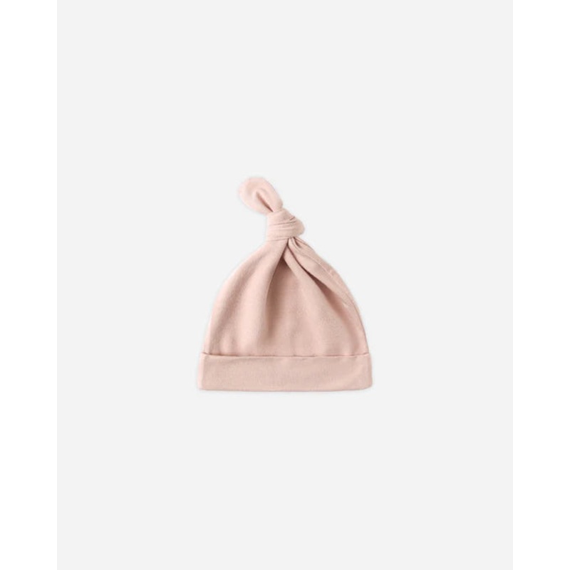 Quincy Mae Knotted Bamboo Baby Hat – Rose 0-6 Months