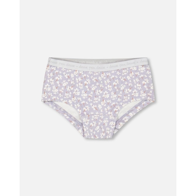 Deux Par Deux Boyshort Pantie – Little Flowers 2-3y