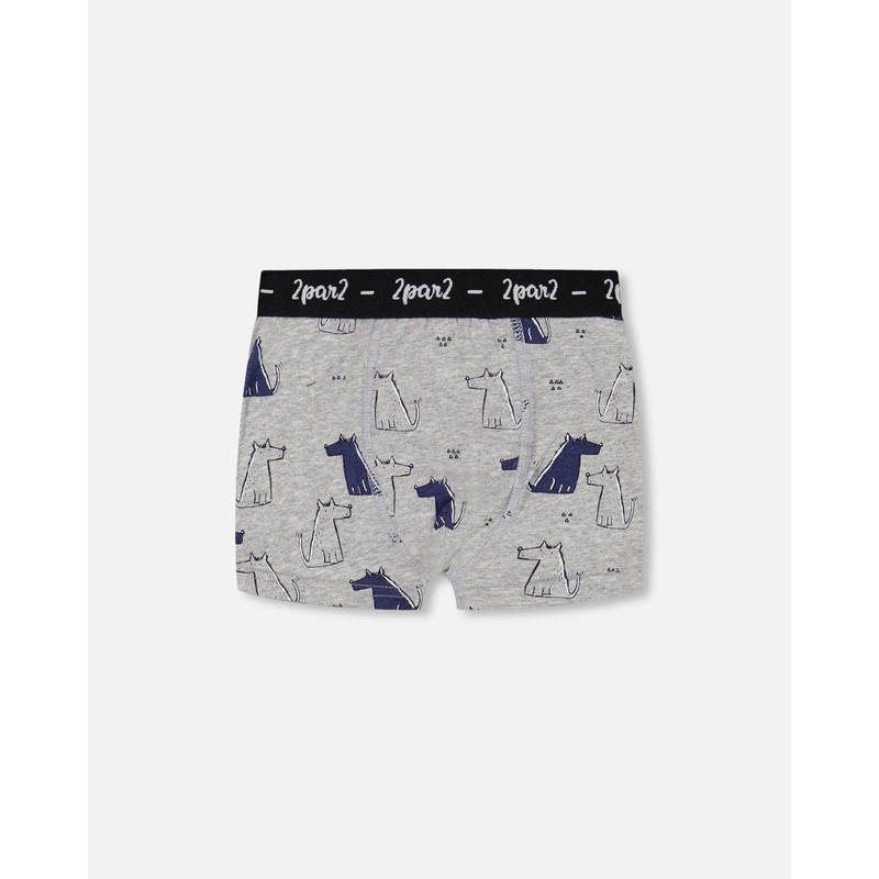 Deux Par Deux Printed Boxer – Dog 2-3y