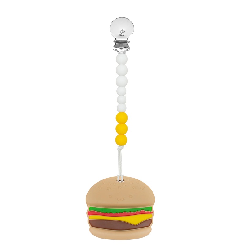 LouLou Lollipop Silicone Teether Set – Burger