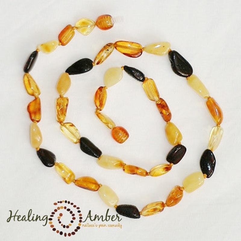 Baltic Amber Necklaces – 17.5″ Caramel/Round