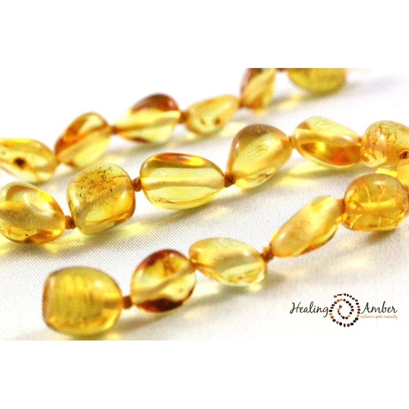 Baltic Amber Necklaces – 18″ Caramel/Circle