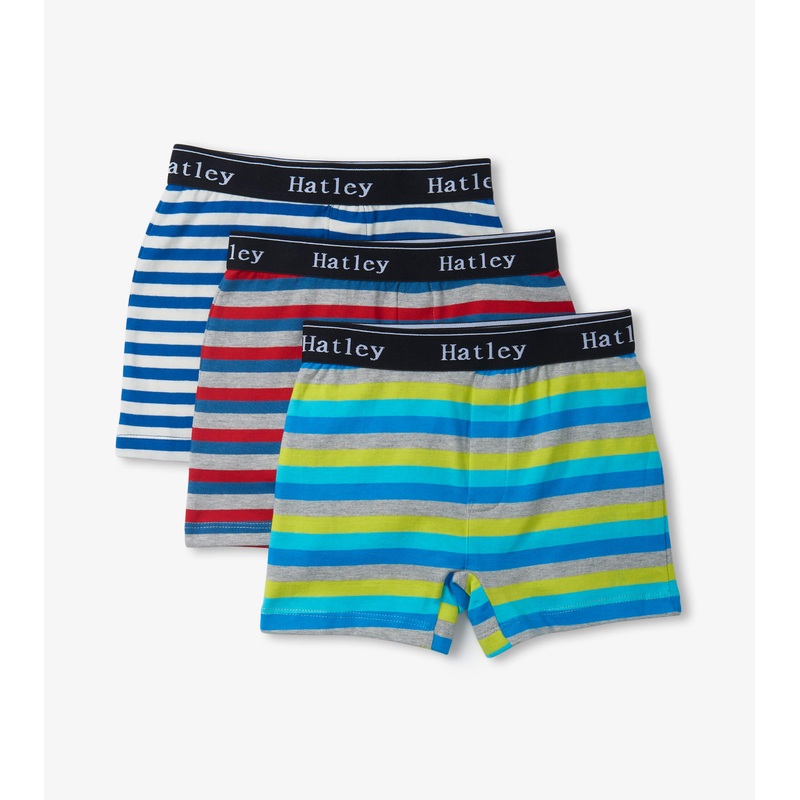 Hatley Boys Boxer Brief 3 Pack – Stripes 2/3