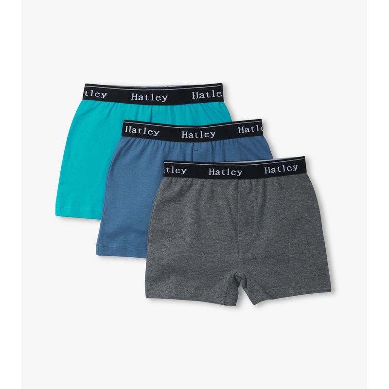 Hatley Classic Boys Boxer Briefs 3 Pack – Solid 2/3