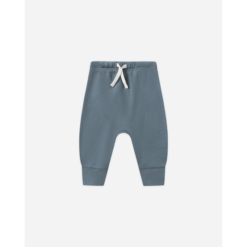 Quincy Mae Drawstring Pant – Ocean 0-3 months