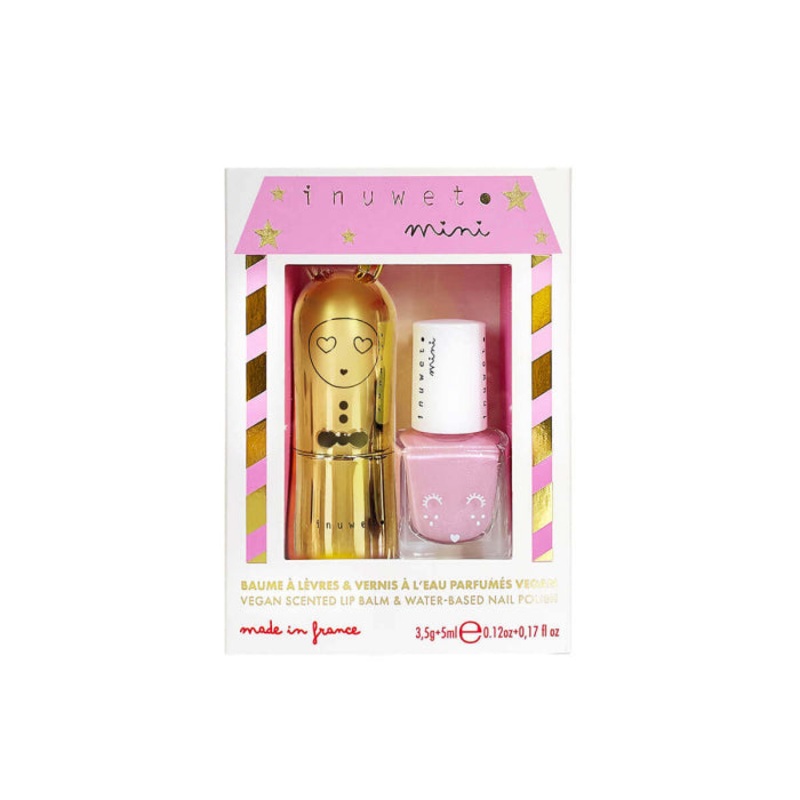 Inuwet Duo – Lip Balm/Nail Polish – Pink / Cheesecake