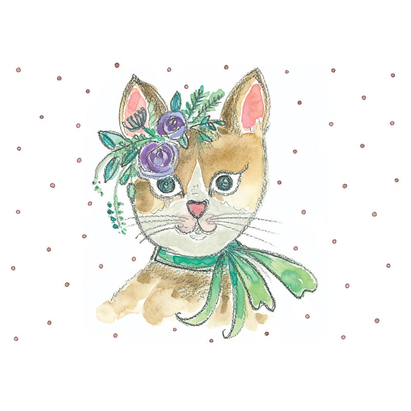 Stephanie Reniere Illustartion Cards – Lolita/ Have A Purrrrrfect Birthday, Girl!