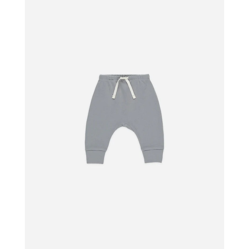 Quincy Mae Drawstring Pant – Blue 0-3 months
