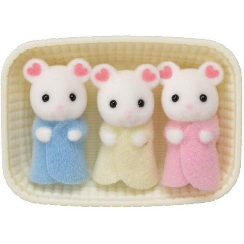 Calico Critters Marshmallow Mouse Triplets