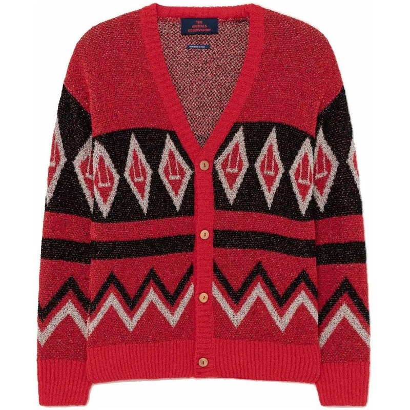 Racoon Kids Cardigan Red 4