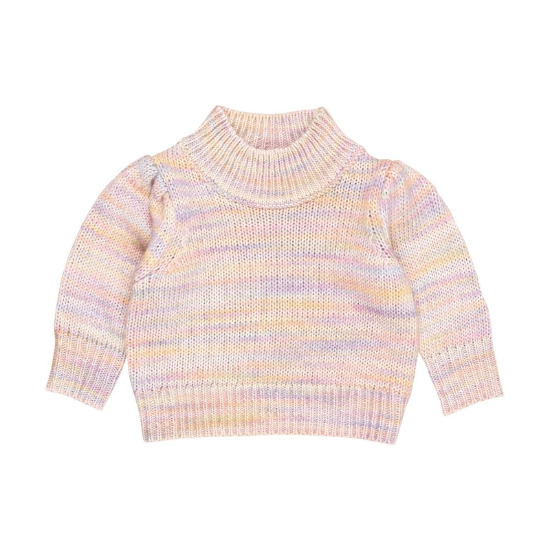 Rainbow Knit Puff Jumper 2